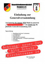 Einladung Generalversammlung 2026